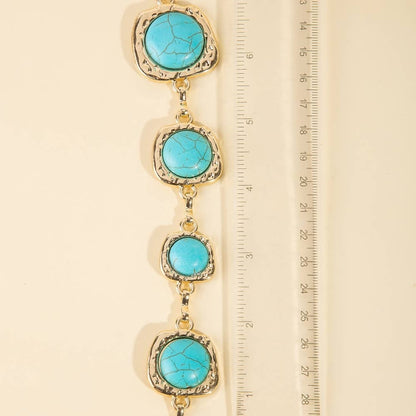 Turquoise Stones Chain Belt