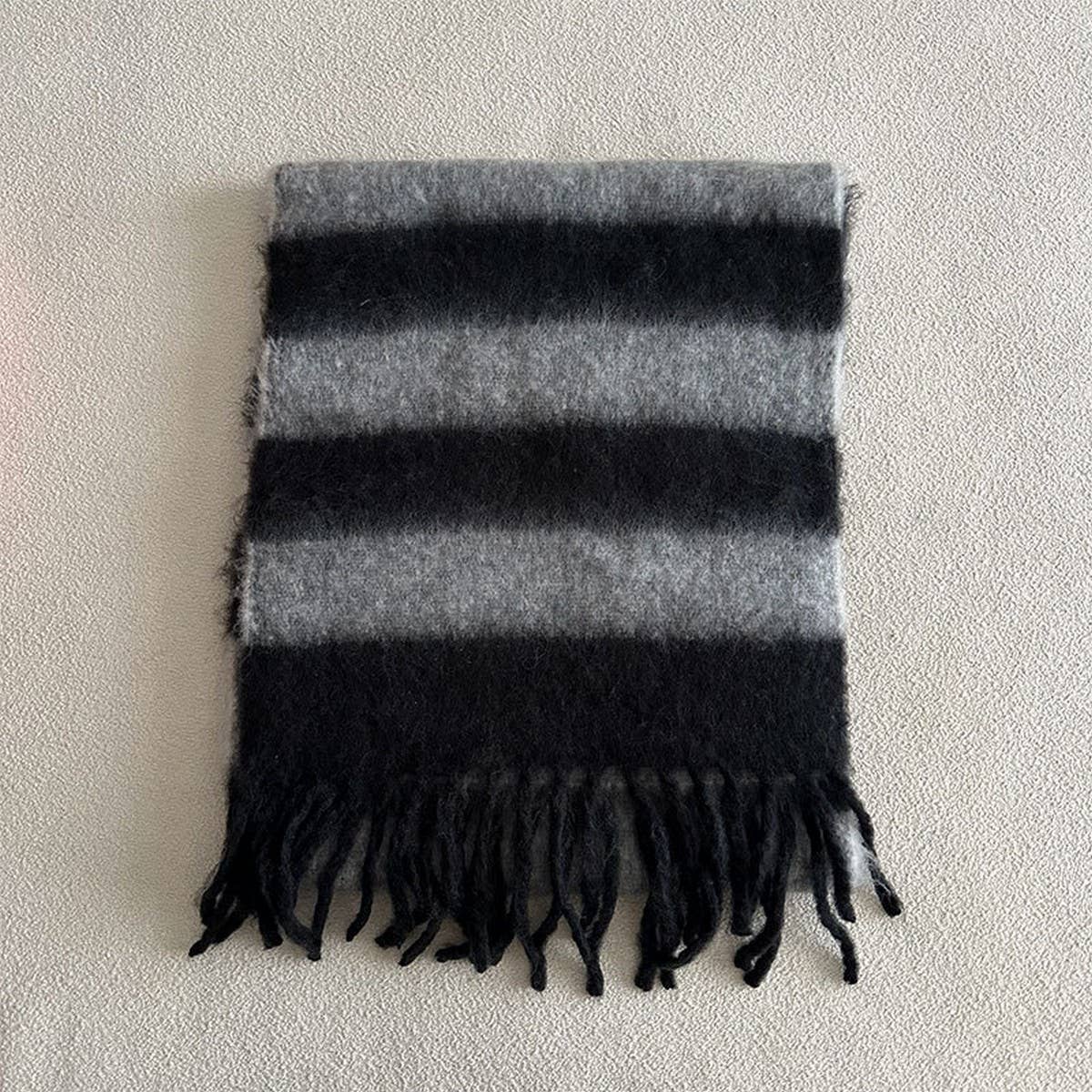 Oversized Chunky Stripe Scarf
