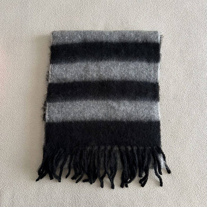 Oversized Chunky Stripe Scarf