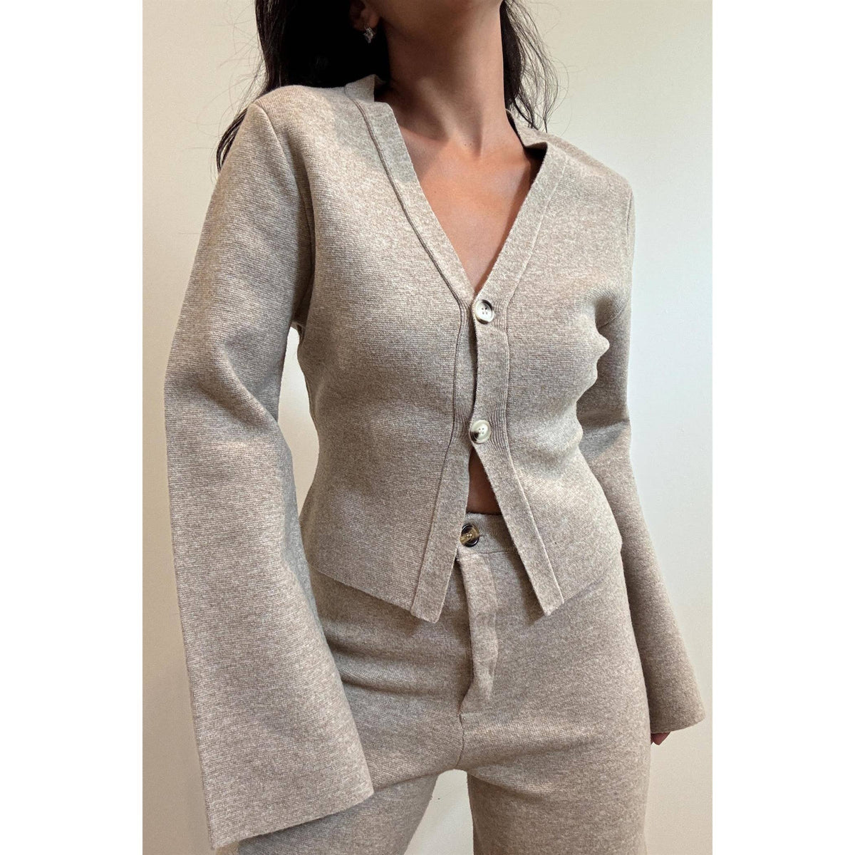 Jessalynn Button Down V-Neck Cardigan