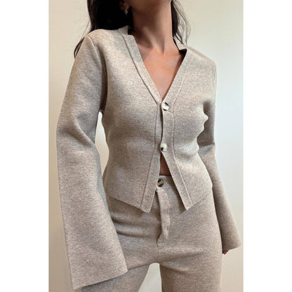 Jessalynn Button Down V-Neck Cardigan
