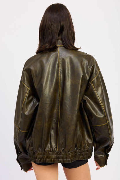Flossie Oversized Bomber Jacket