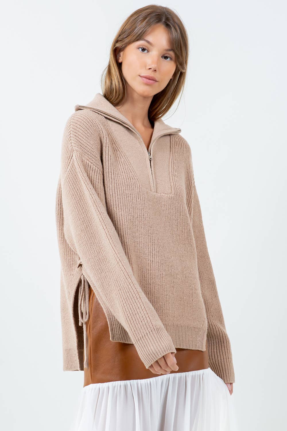 Ira Quarter Zip Sweater