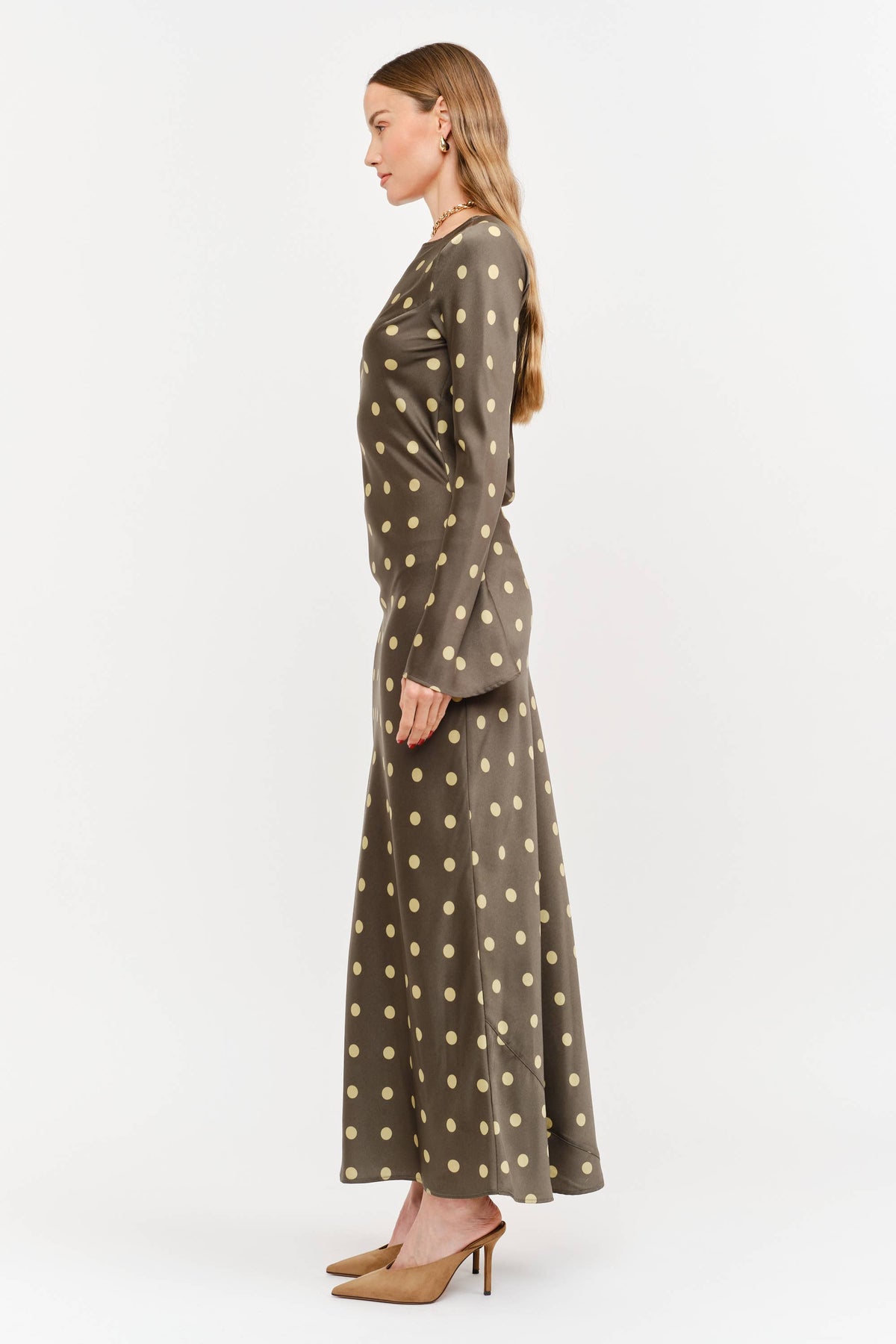 Jesse Long Sleeve Polka Dot Dress