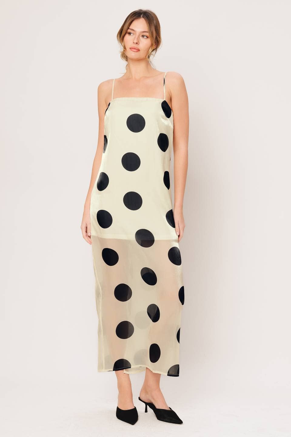 Hunter Polka Dot Midi Dress