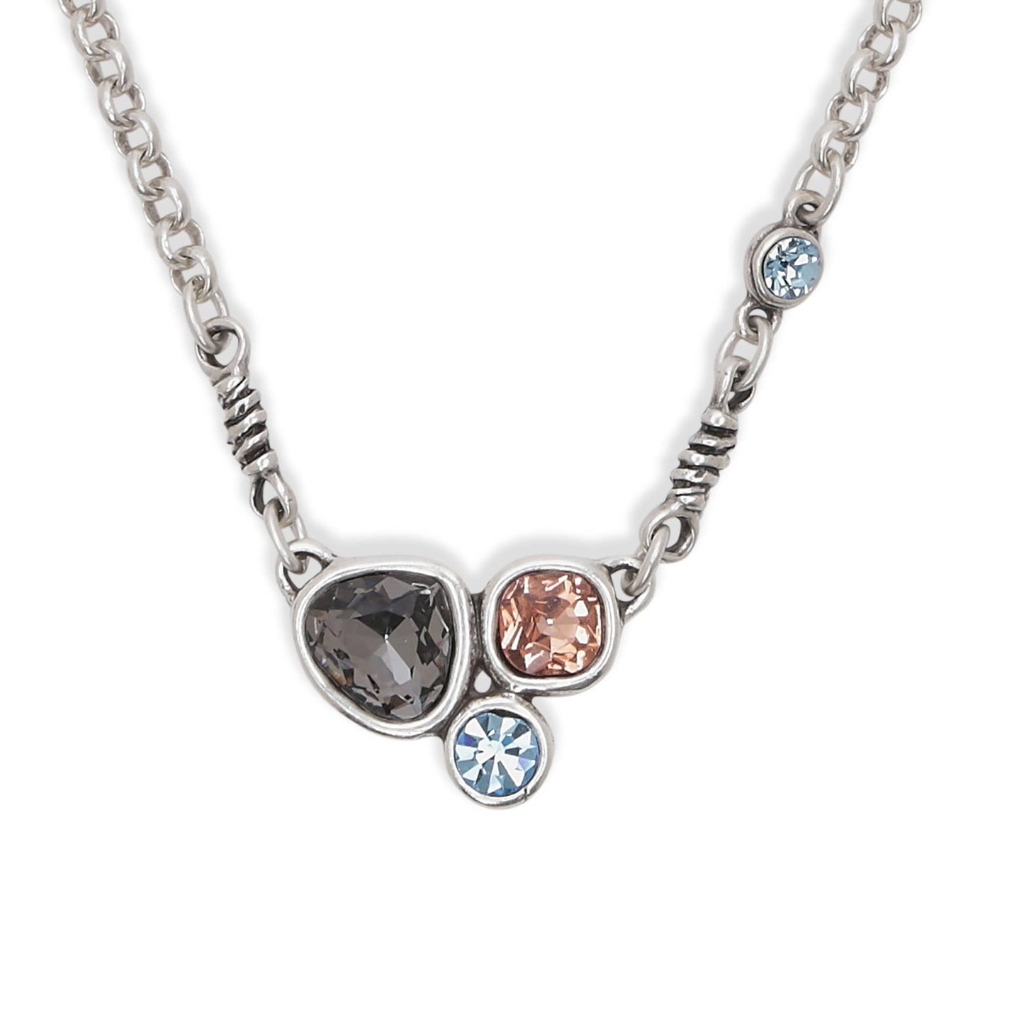 Handmade Multicolor 925 Silver Plated Pewter Necklace