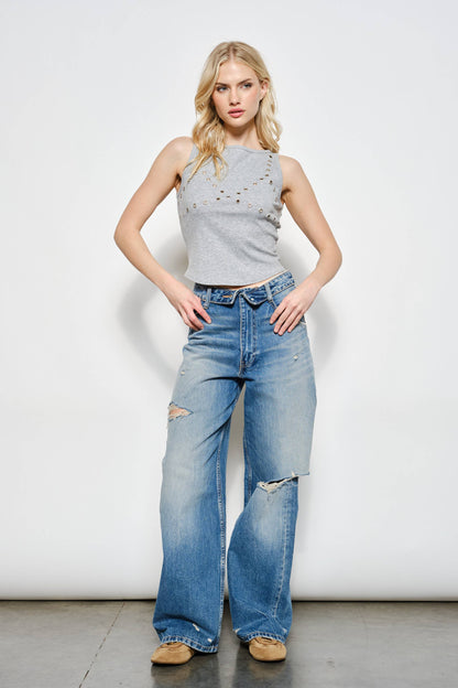 Ivonne Grommet Tank Top