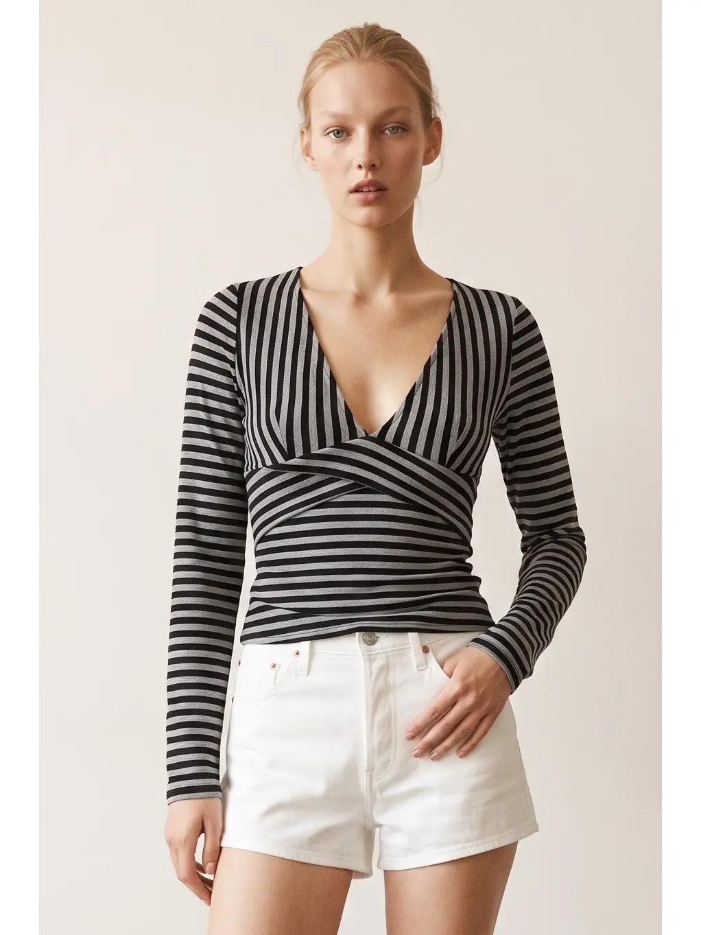Joy Striped Long Sleeve Top