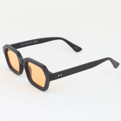 Tinted Geometric Cut Sunglasses