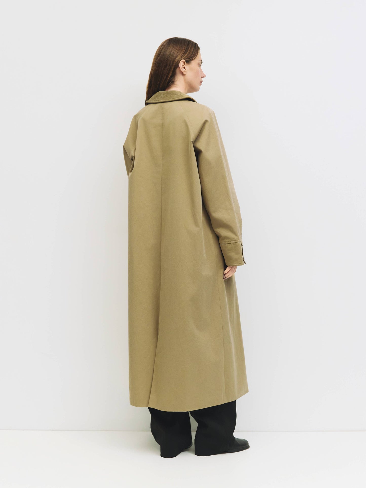 Mod Ref The Emilie Corduroy Collared Trench Coat