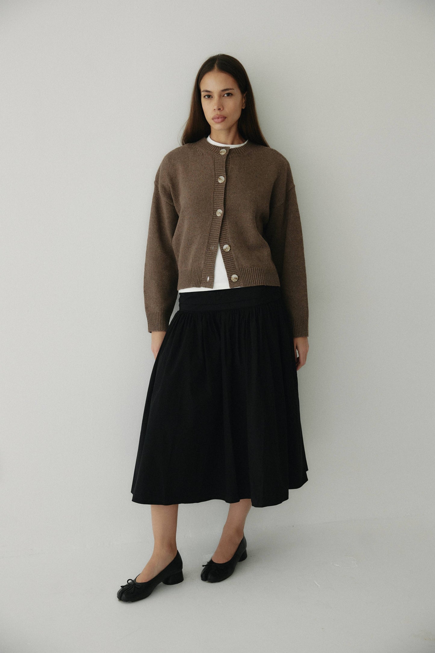 The Mariana A-Line Skirt with Wrap Waist Detail