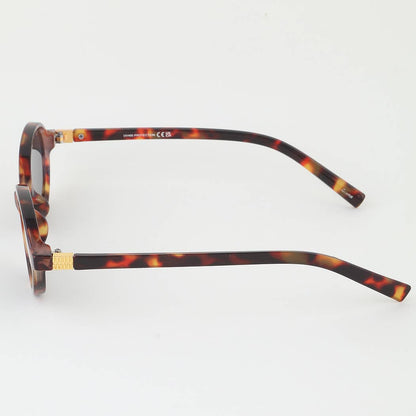 Modern Bright Tinted Round Sunglasses