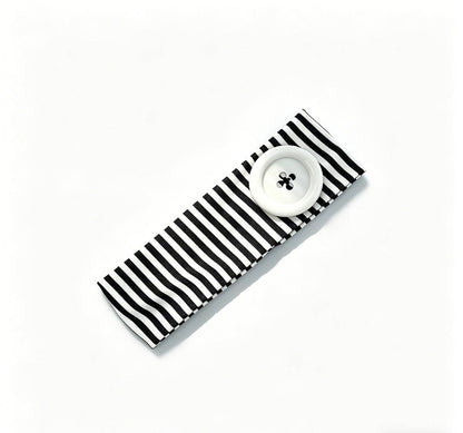 Stripe Button Headband