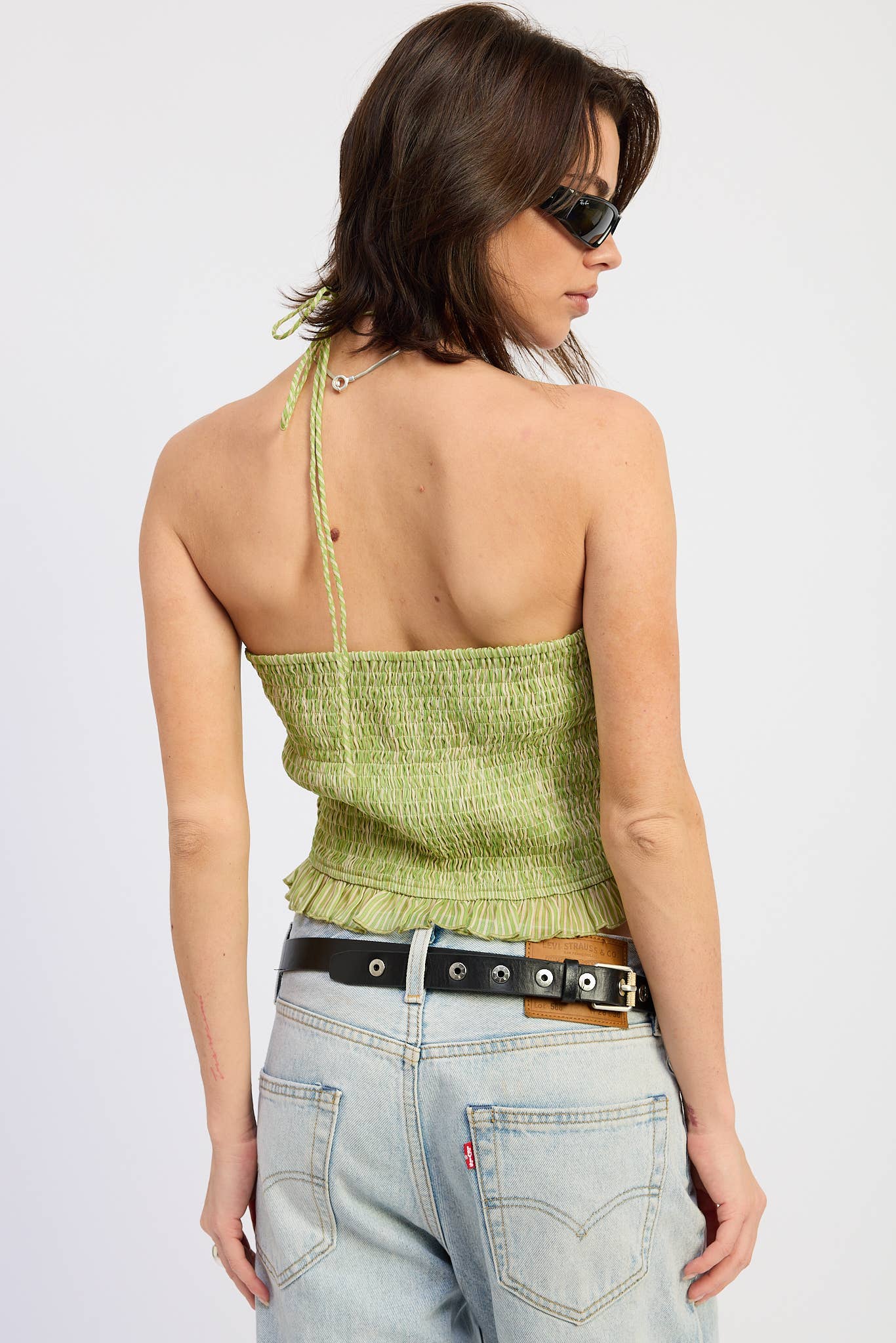 Isabella Ruffle Halter Top