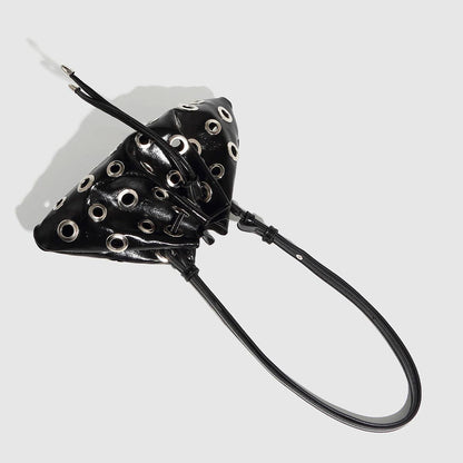 Metal Eyelet Bucket Bag