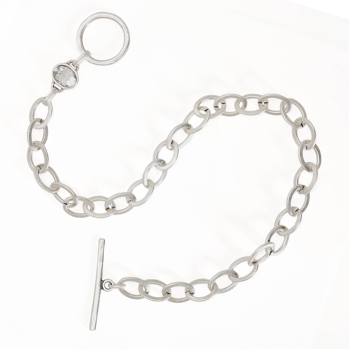 Handmade Crystal Brass Necklace