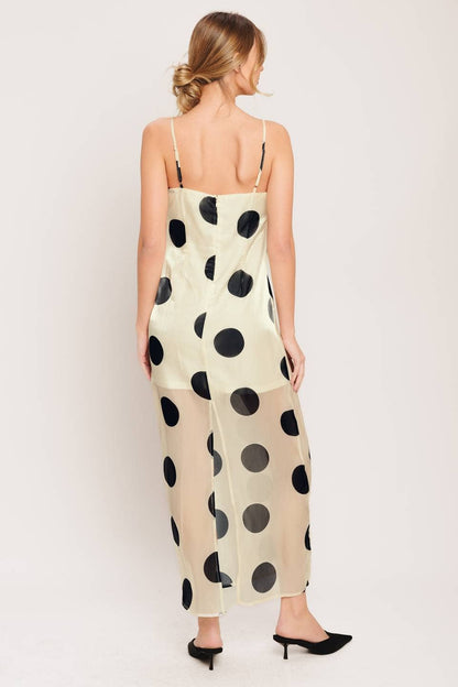 Hunter Polka Dot Midi Dress