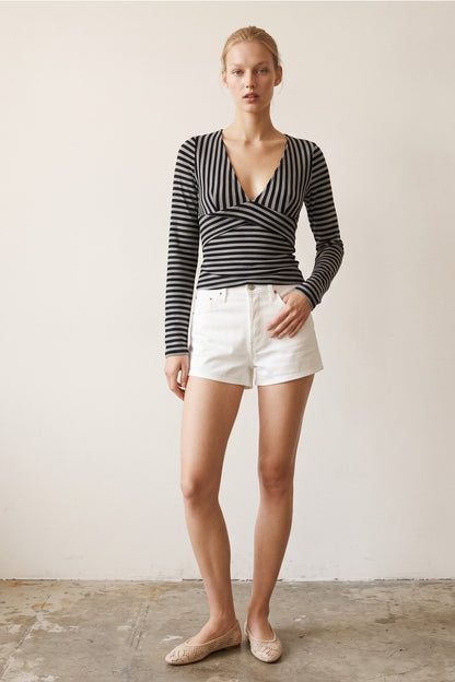 Joy Striped Long Sleeve Top