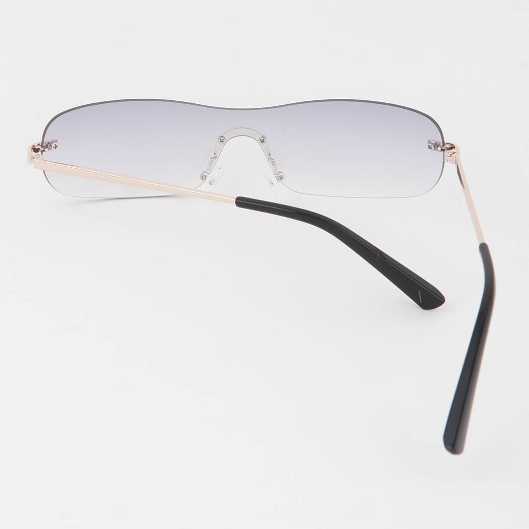 Rimless Bright Wave Sunglasses