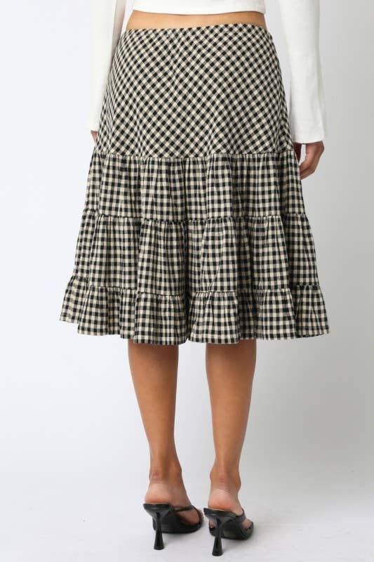 Halo Gingham Skirt