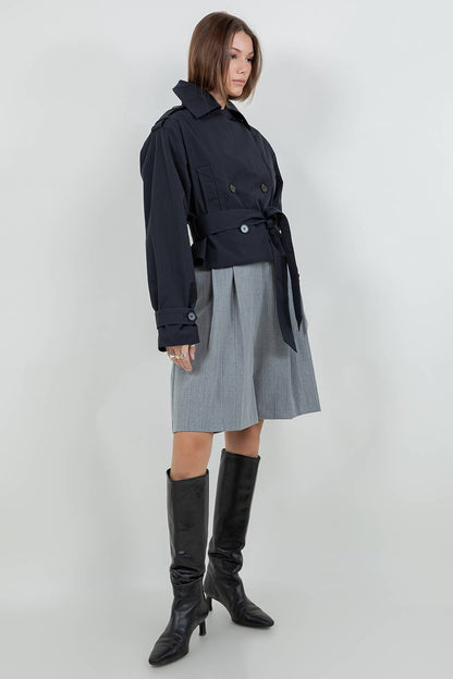 Gatlyn Cropped Trench Coat