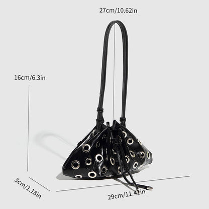 Metal Eyelet Bucket Bag