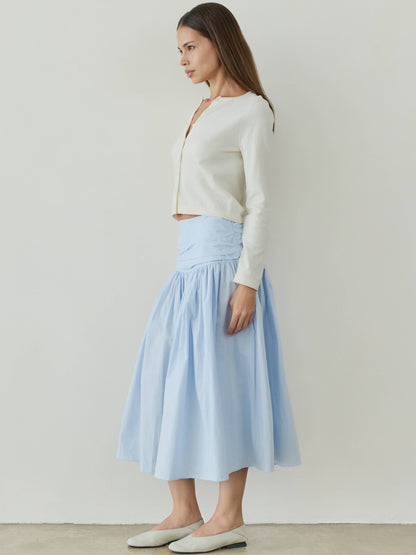 The Mariana A-Line Skirt with Wrap Waist Detail