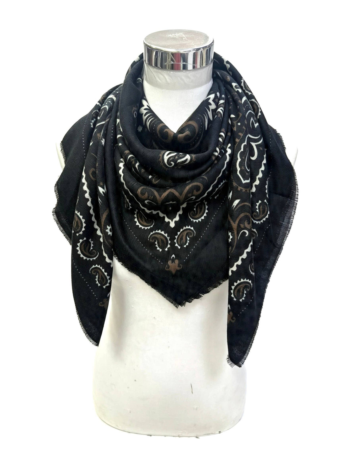 Large Woolen Square Bandana Scarf