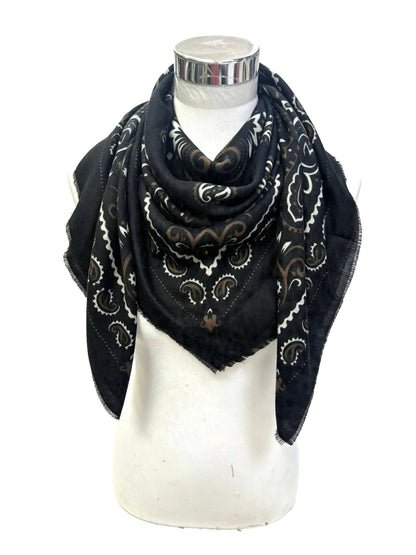 Large Woolen Square Bandana Scarf