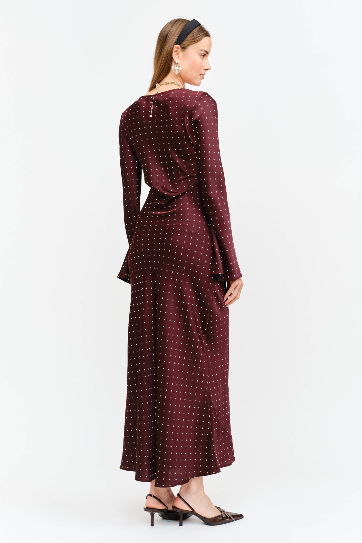 Jesse Long Sleeve Polka Dot Dress