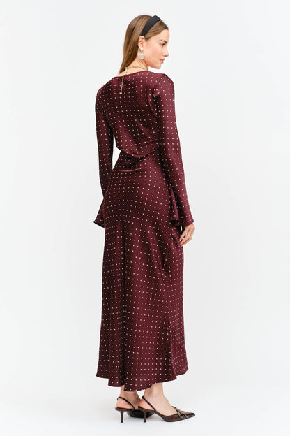Jesse Long Sleeve Polka Dot Dress