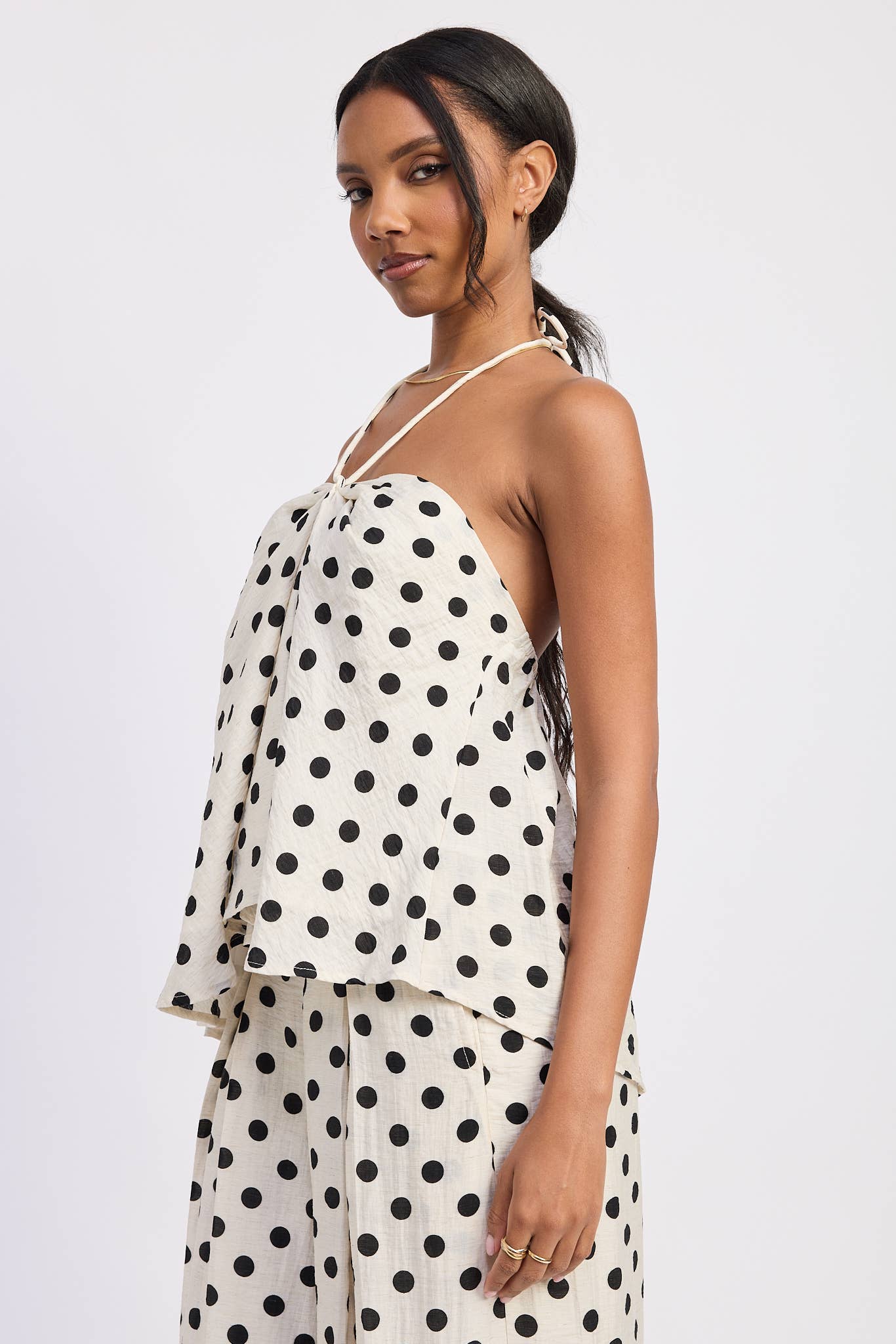 Harper Polka Dot Halter Top