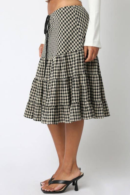 Halo Gingham Skirt