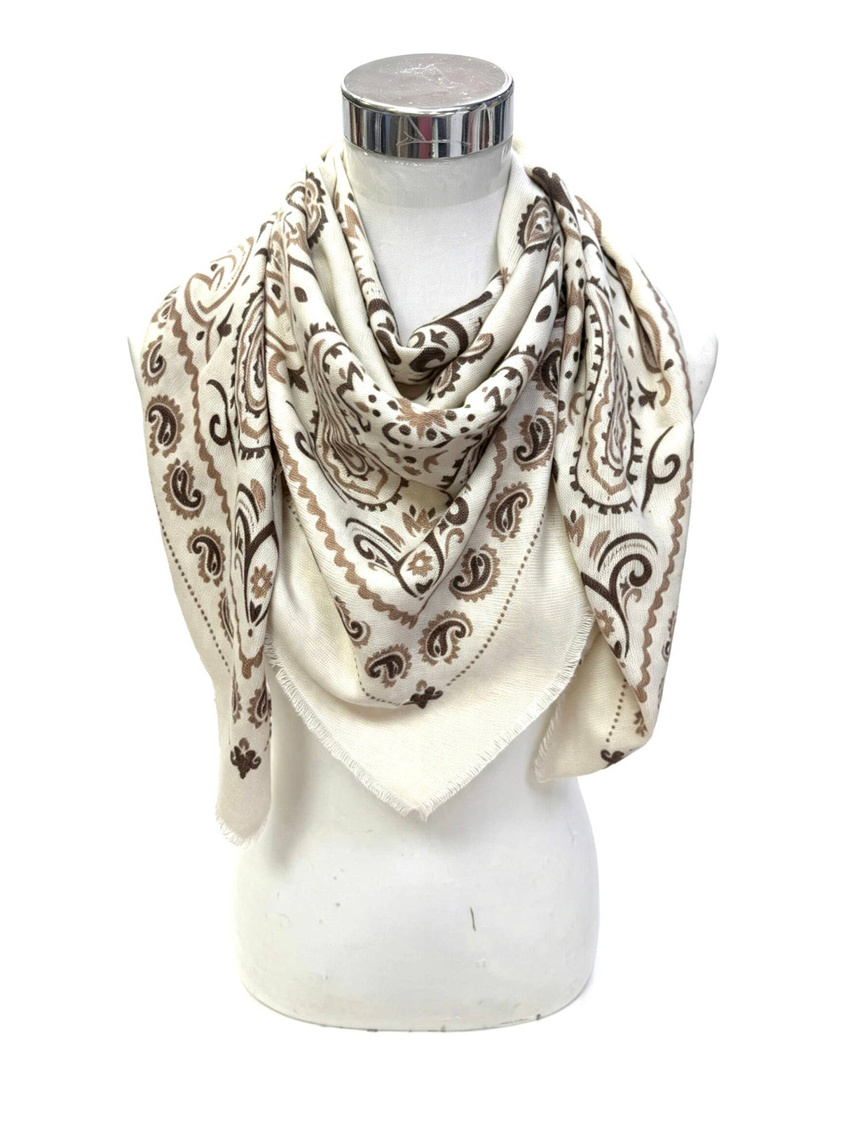 Large Woolen Square Bandana Scarf