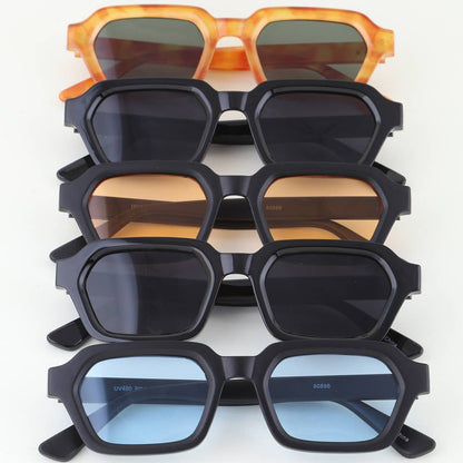 Tinted Geometric Cut Sunglasses