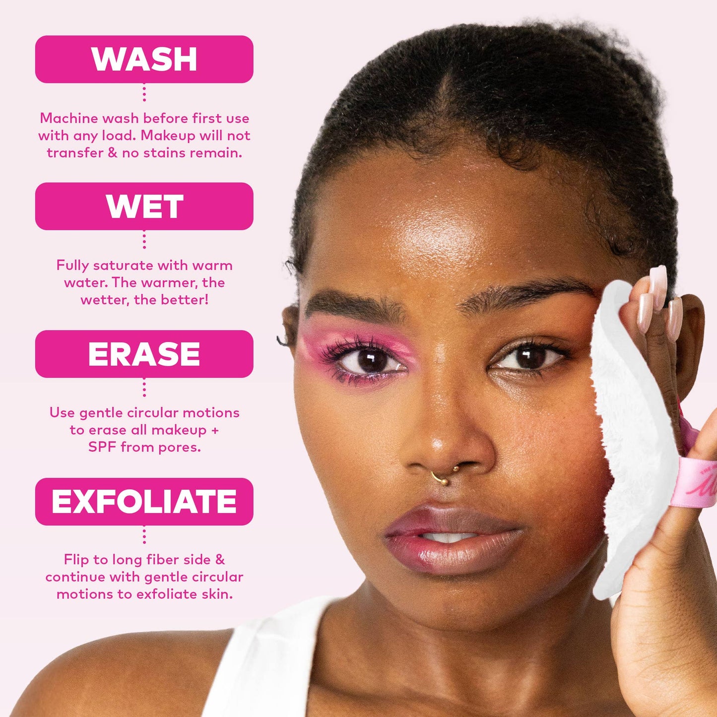 MakeUp Eraser Cherry Crush 7-Day Set & Makeup Bag Gift Set