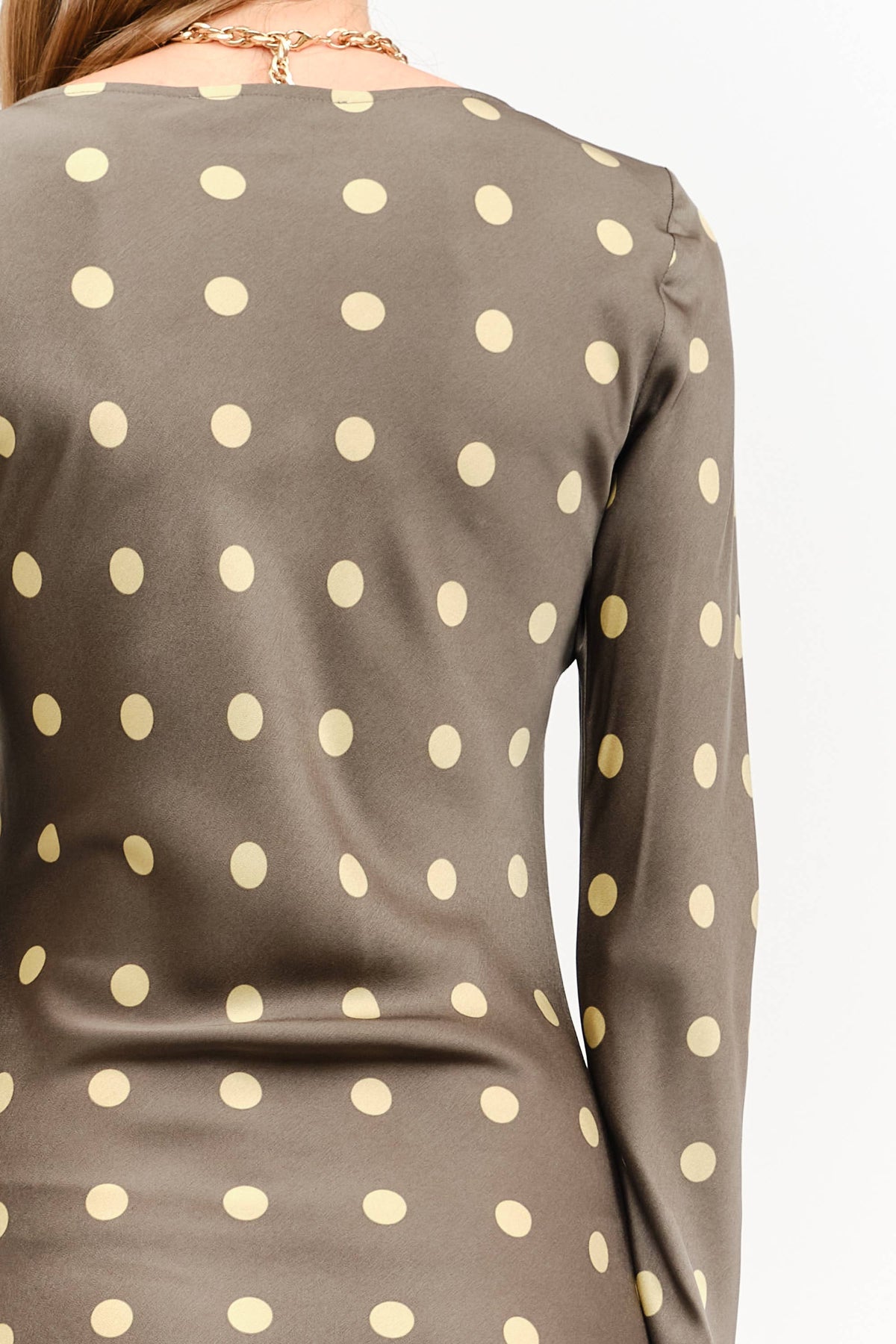 Jesse Long Sleeve Polka Dot Dress