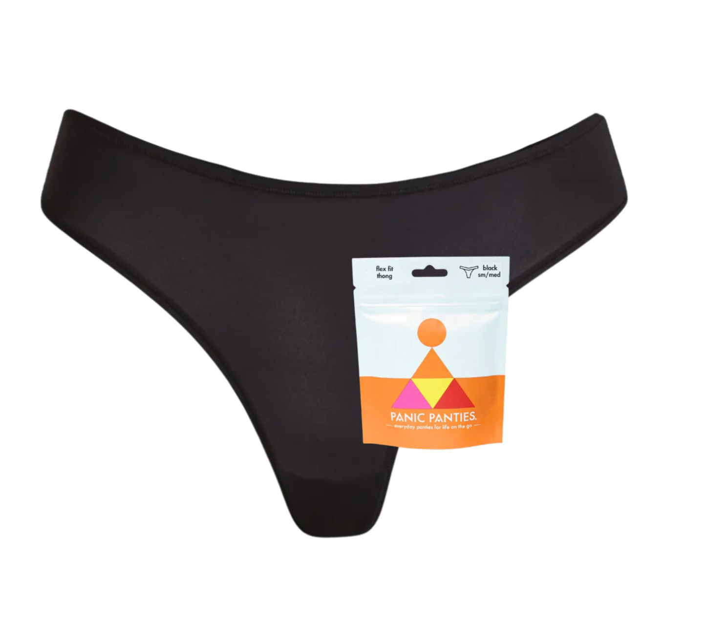 Travel Underwear | Panic Panties Flex Fit Thong in Pouch
