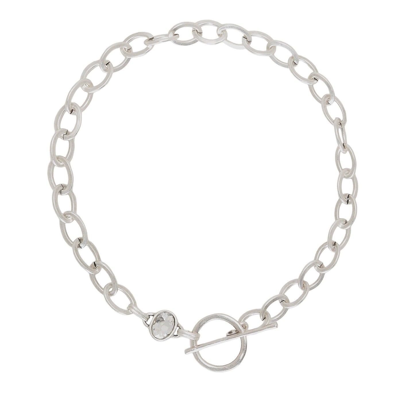Handmade Crystal Brass Necklace