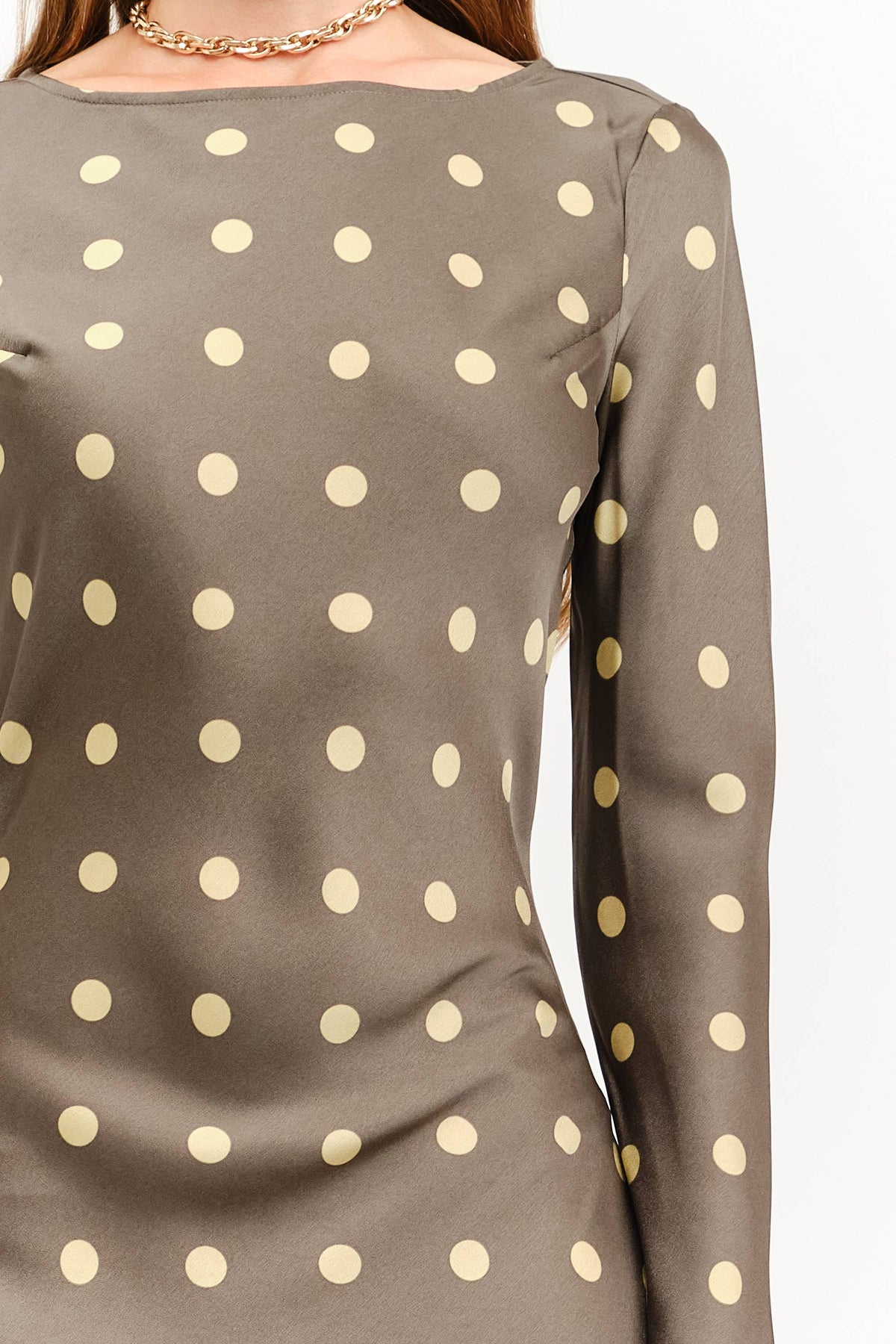 Jesse Long Sleeve Polka Dot Dress