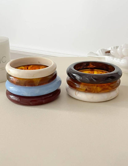 Resin Stackable Bangle Bracelet