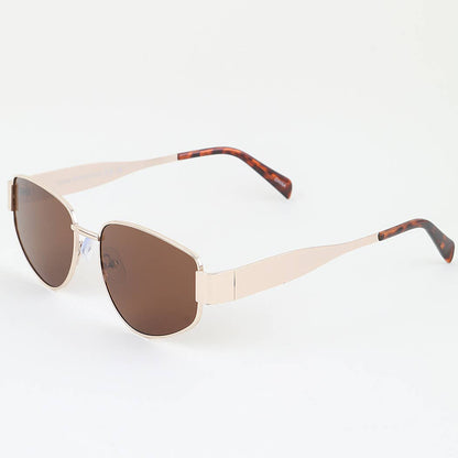 Wide Taper Modern Tinted Sunglasses