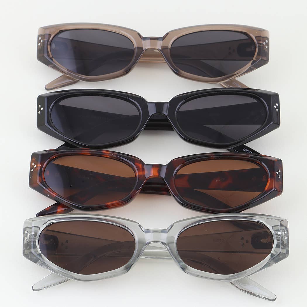 Triple Bolted Cateye Sunglasses