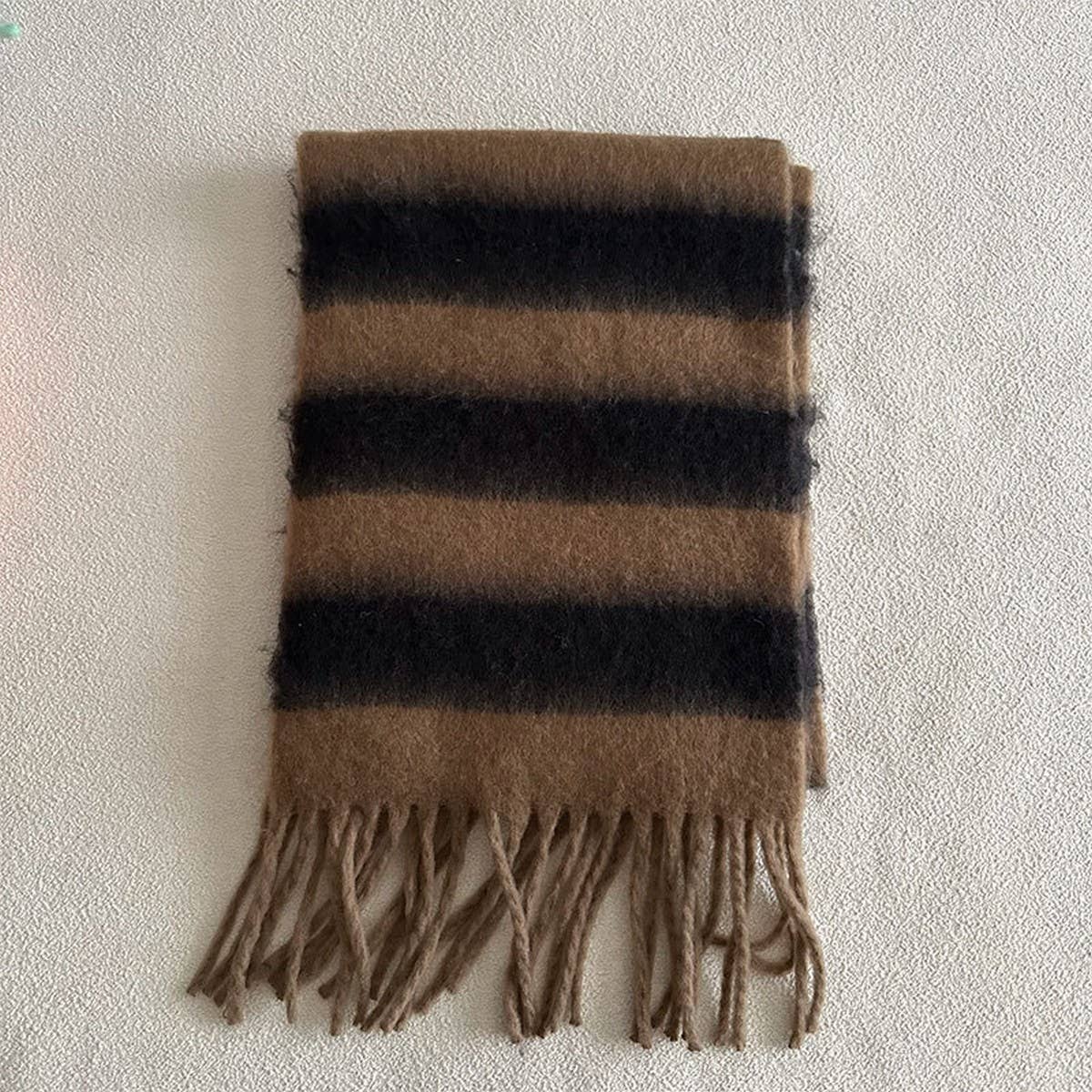 Oversized Chunky Stripe Scarf