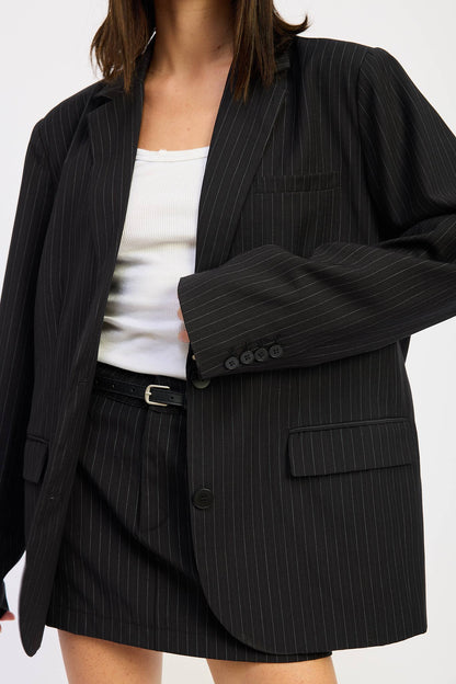Florida Pin Stripe Oversized Blazer