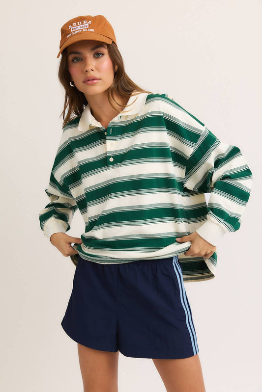 Indiana Long Sleeve Rugby Top