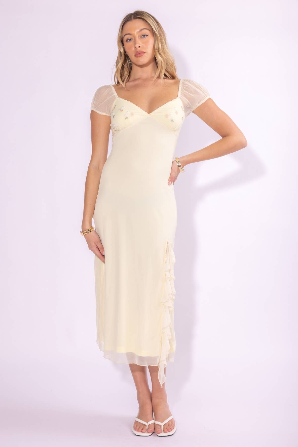 Ivanna Mesh Midi Dress