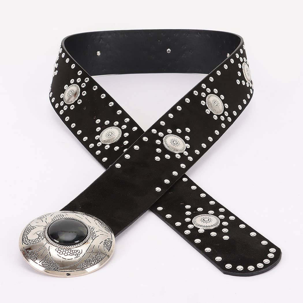 Studded Concho Belt