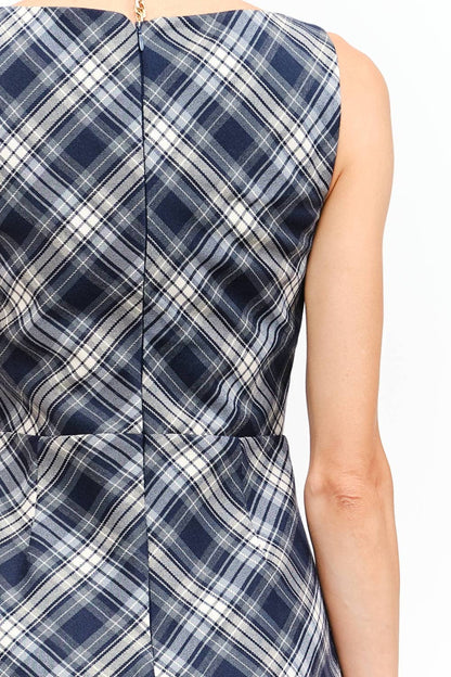 Kassandra Plaid Mini Dress