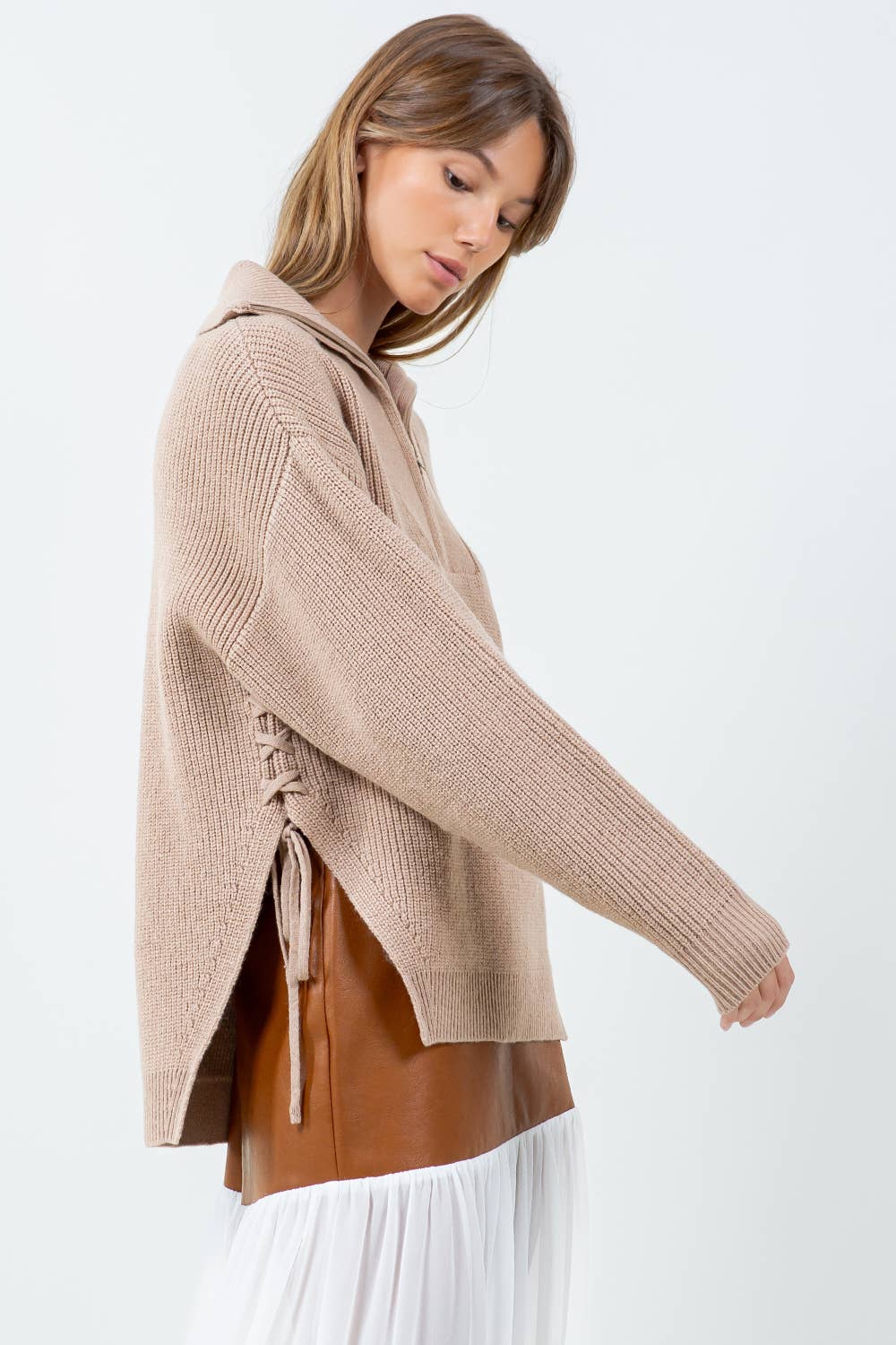 Ira Quarter Zip Sweater